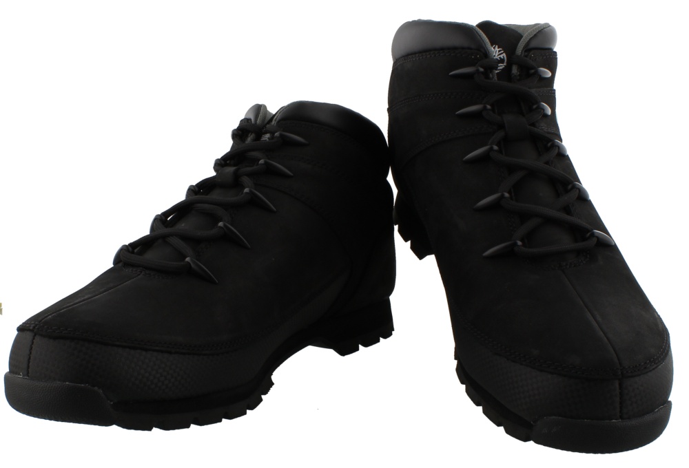 Timberland Euro Sprint Mid Lace-Up Boot Black 06361R - Bigfootshoes